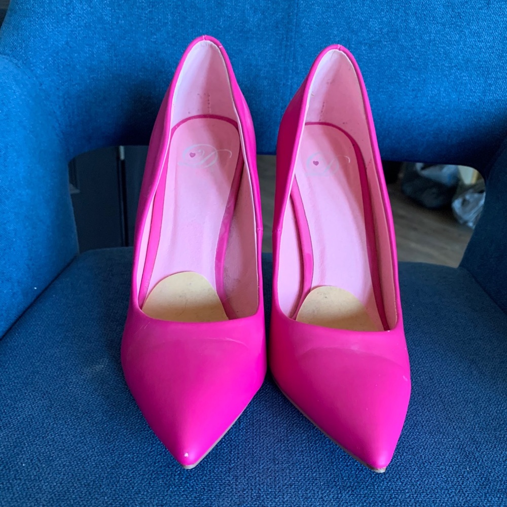 Hot pink heels
